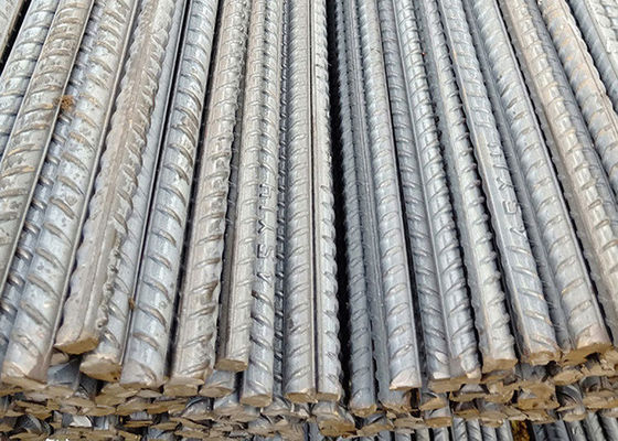 25mm Cacat Hot Rolled Steel Bar, Batang Logam HRB500 Digunakan Dalam Konstruksi